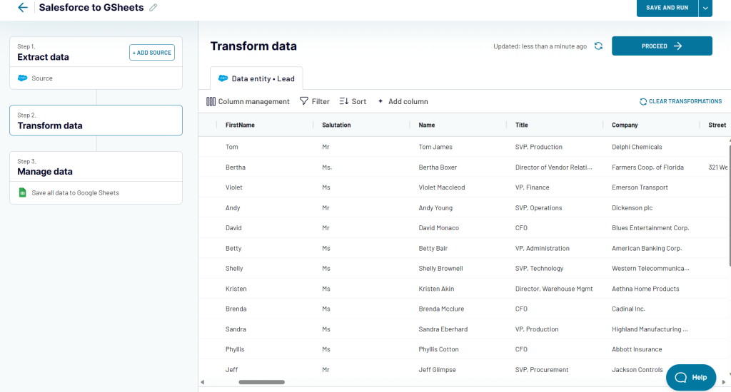 7 transform data