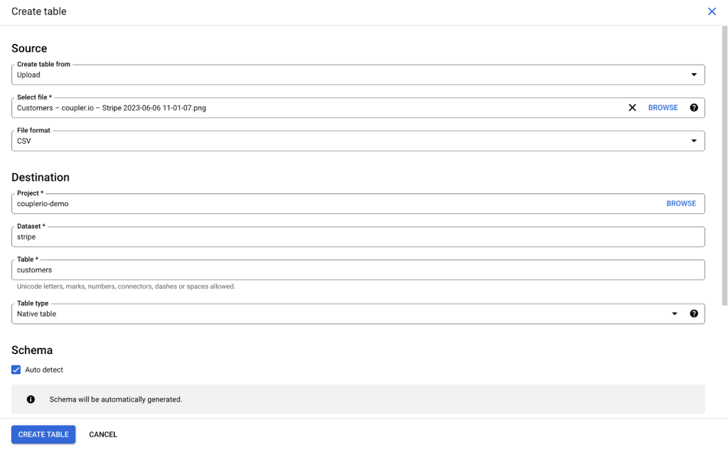 7 upload csv