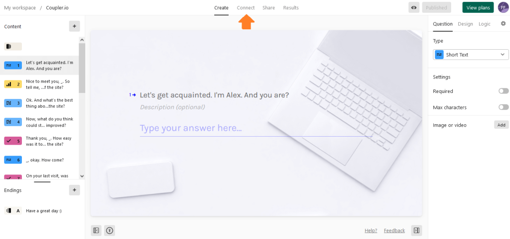 9 typeform connect