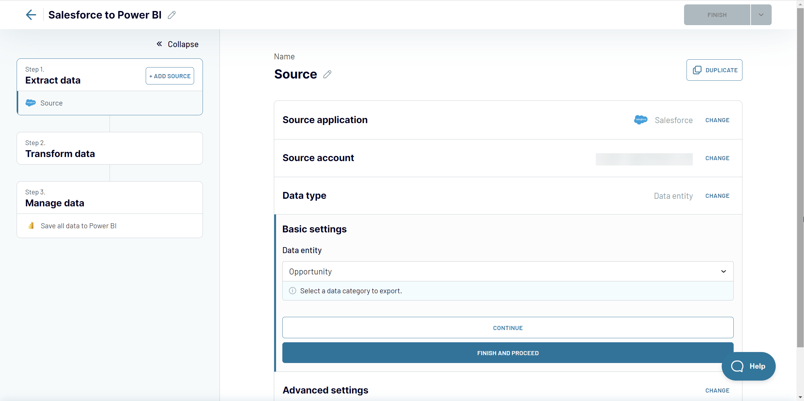 1 extraer datos salesforce power bi