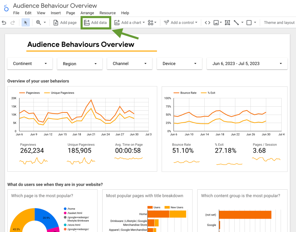 13. Add multiple data sources to Looker Studio 1