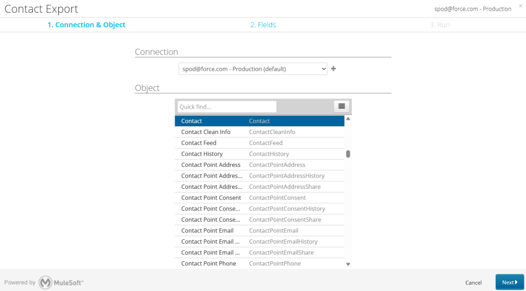 15 contact export