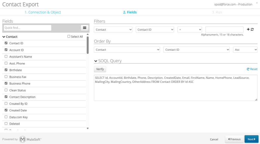 16 select fields