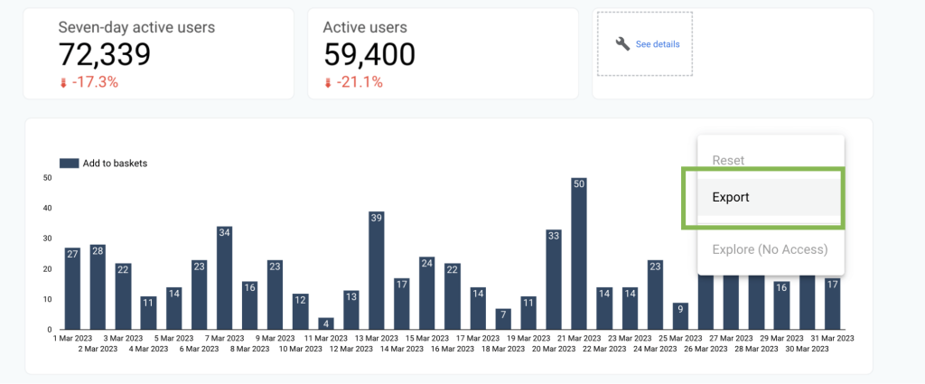 22 export chart data looker studio report