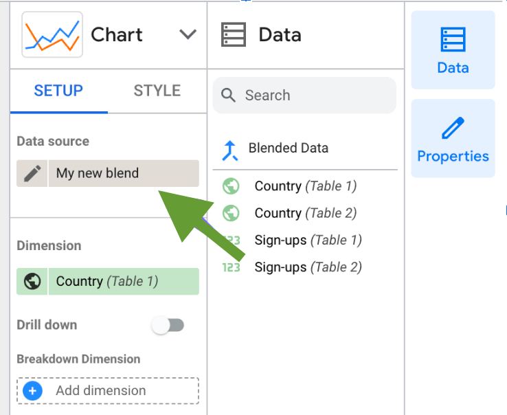 25. Blend data from multiple sources in Looker studio 3
