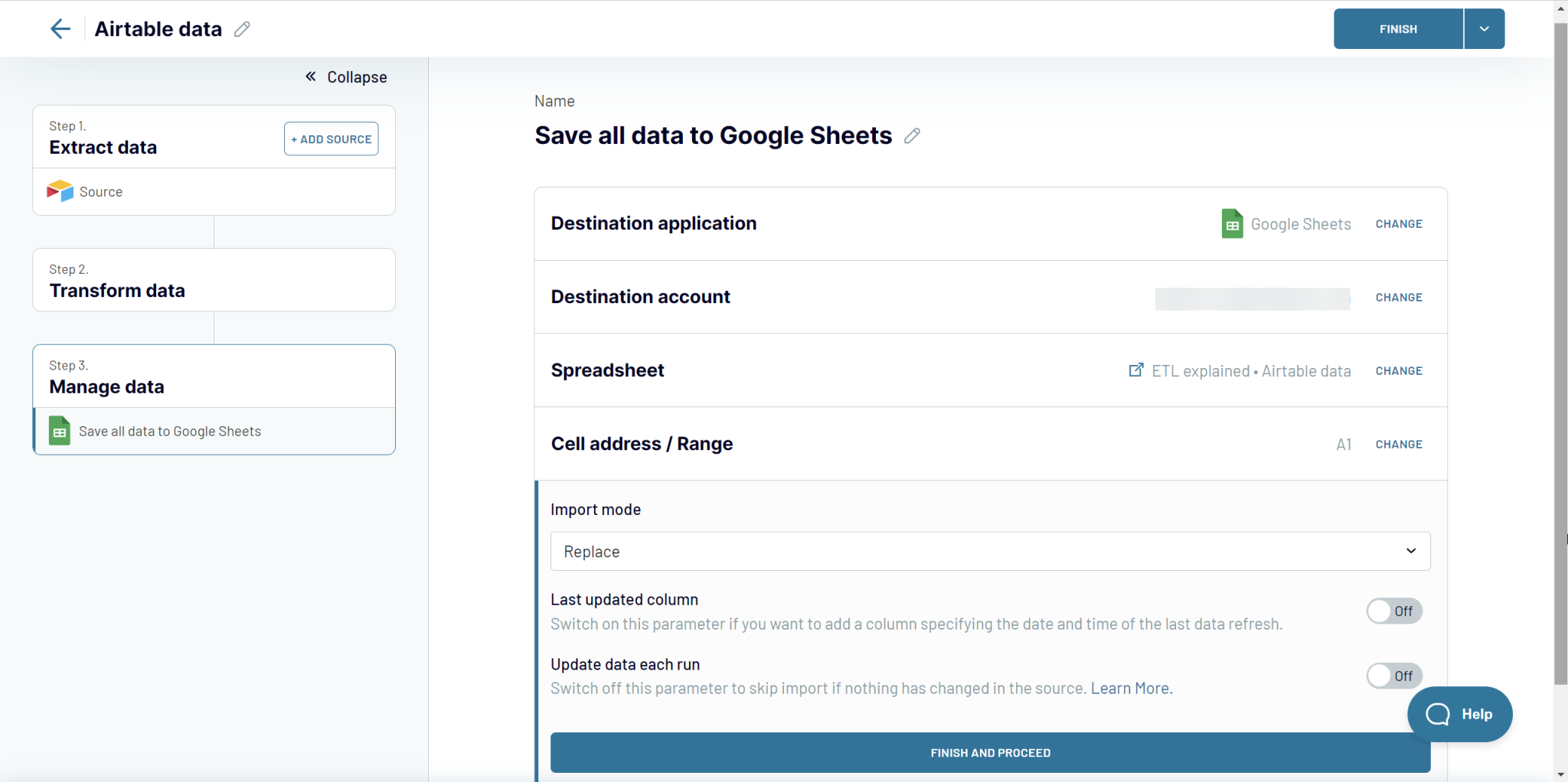 3 gestionar datos airtable google sheets