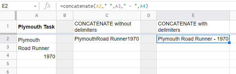 4 concatenate