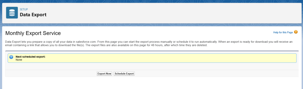 9 data export