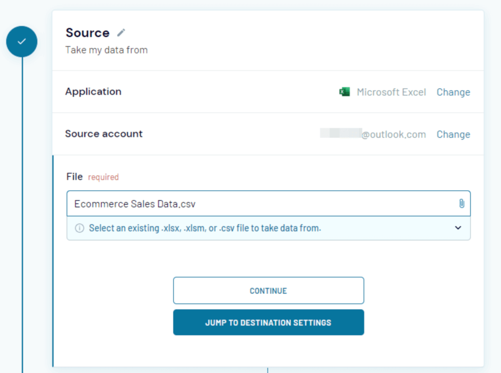 Export Excel to Looker Studio Coupler.io source