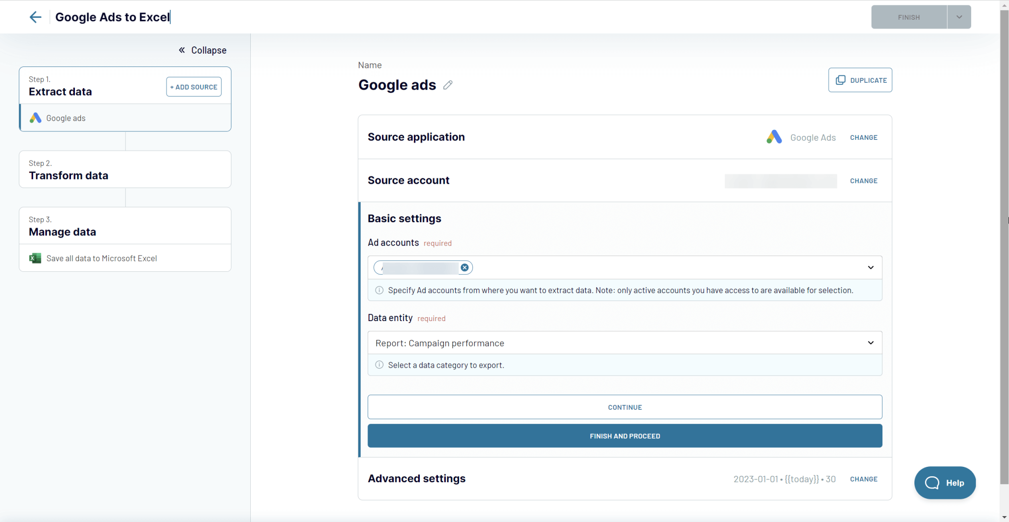 1 paso 1 extraer datos google ads a excel