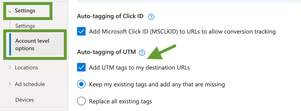 10. UTM tags