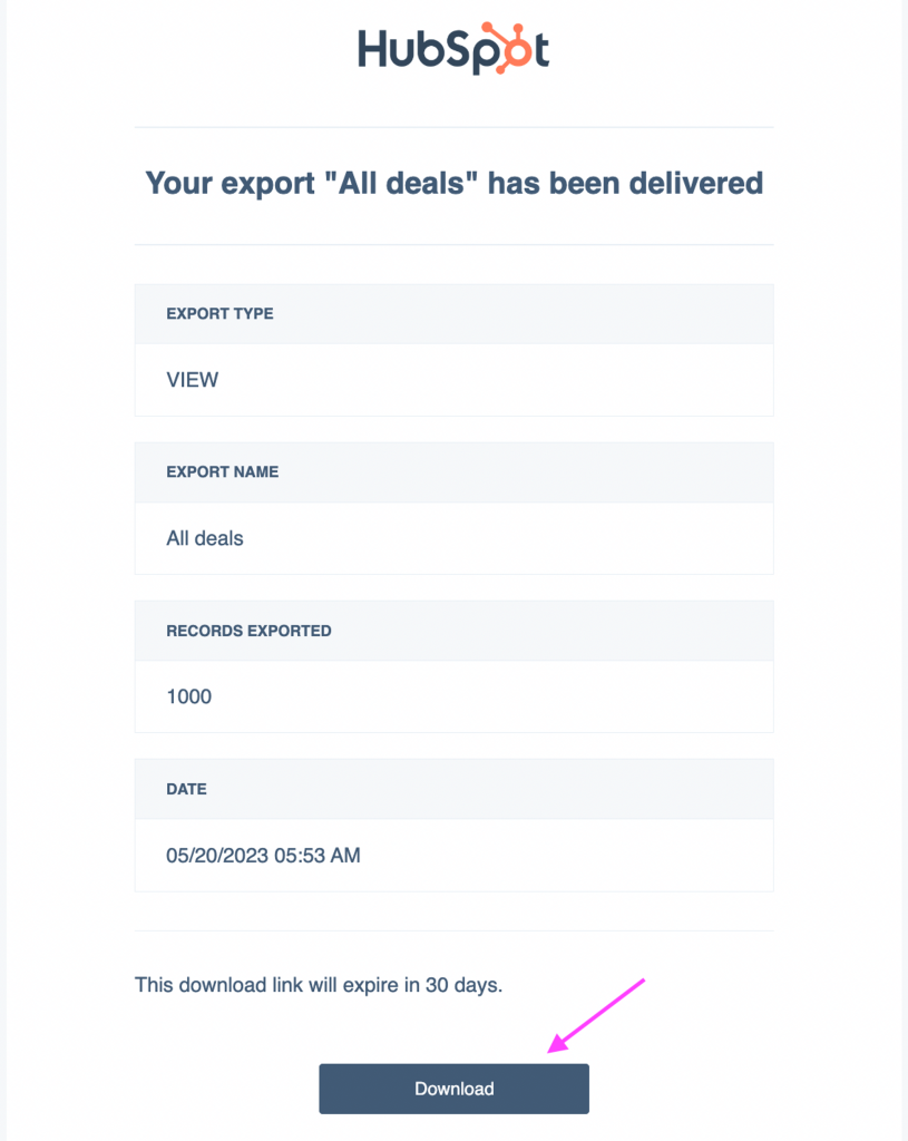 11 exported table download