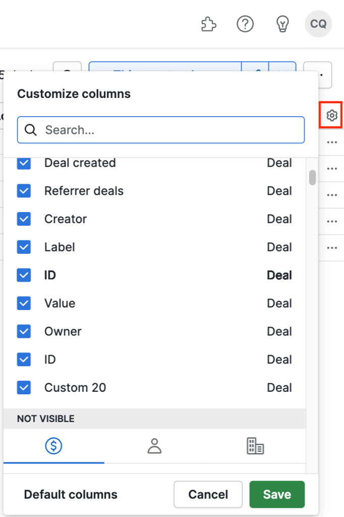 11 pipedrive data backup filter data to export in list view