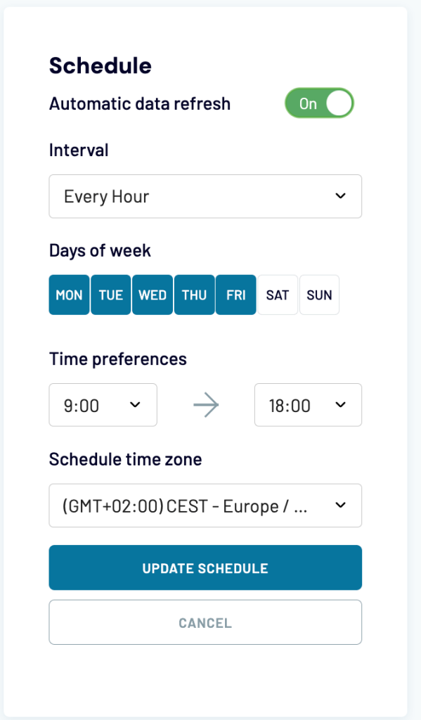 4. Coupler.io schedule Tiny 3