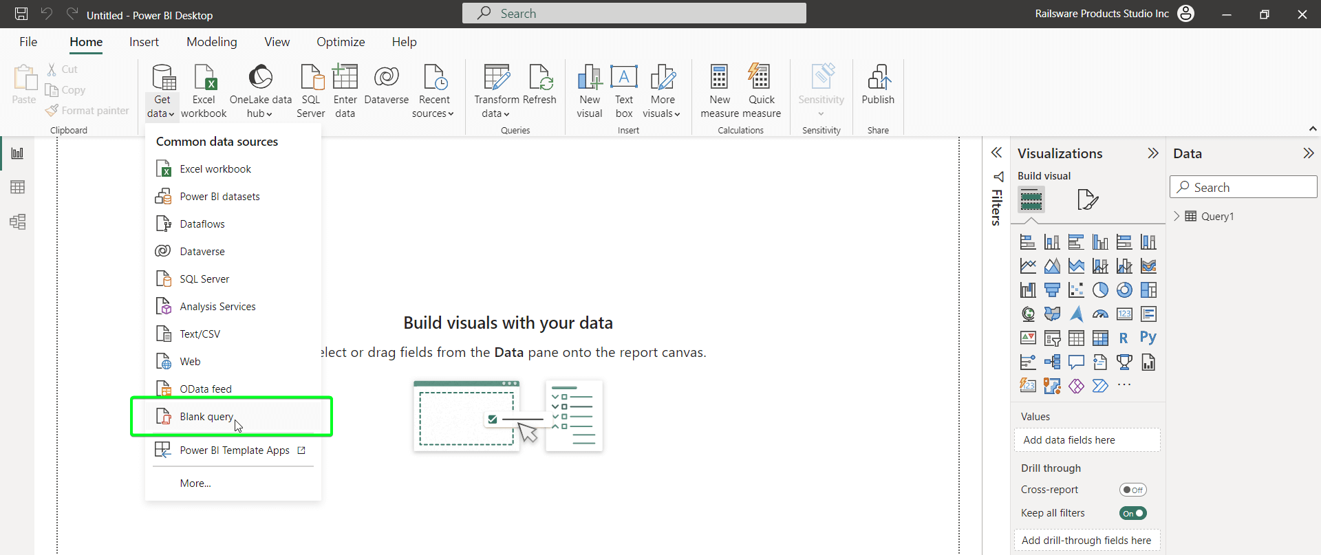 6.1 consulta power bi en blanco