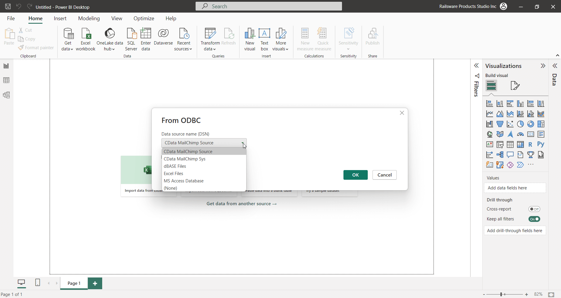 7.2 alimentación bi desde odbc
