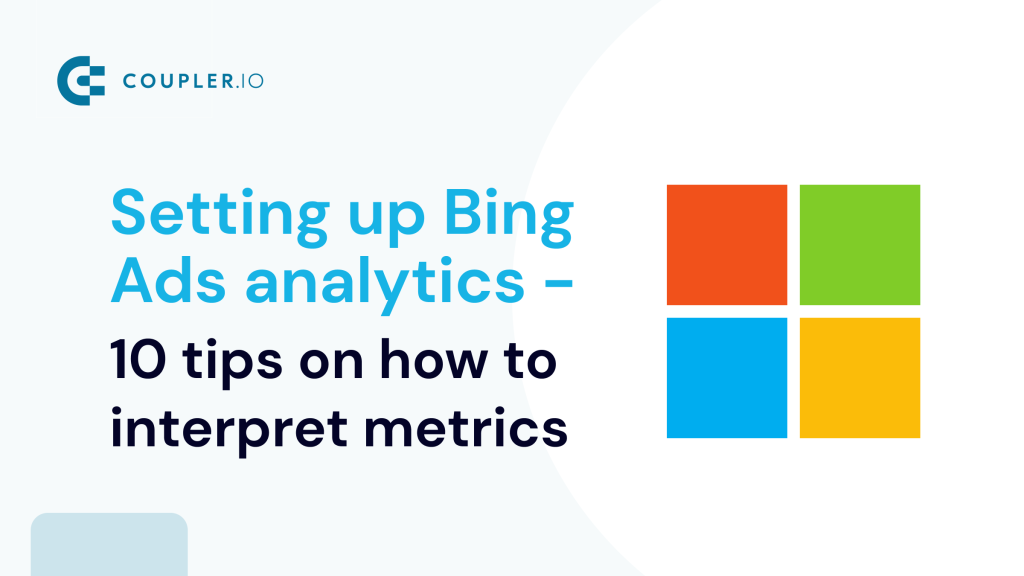 Setting up Bing Ads analytics