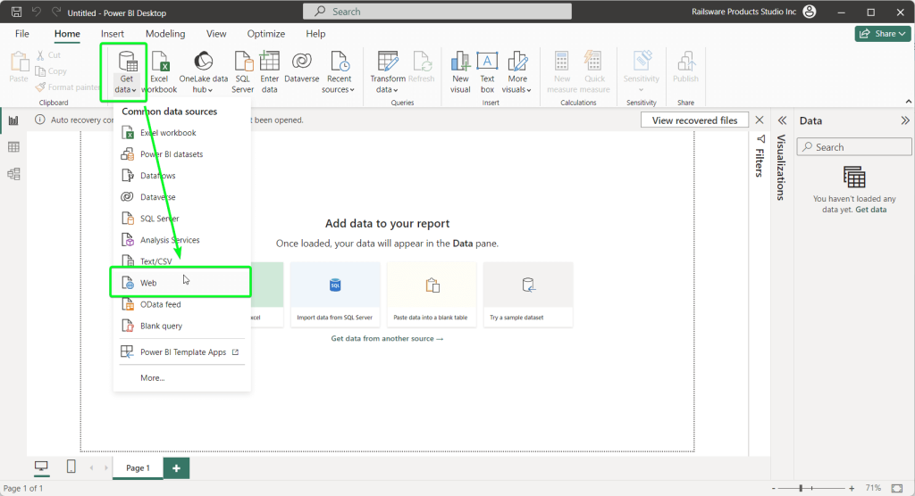 1.4 power bi get data from web