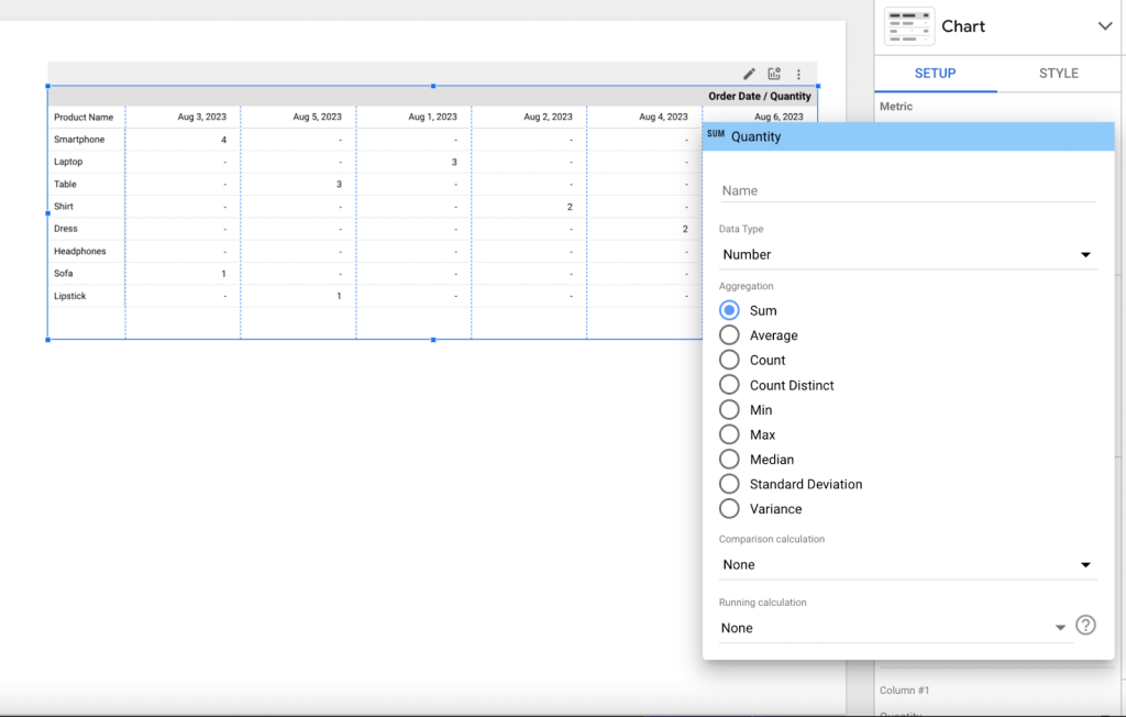 13 aggregation functions