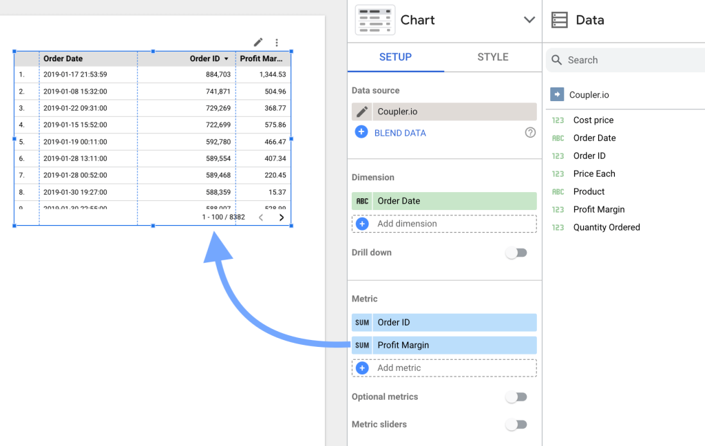 19 use data source to create charts