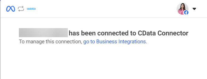 2.3 facebook ads power bi cdata configure connector successful