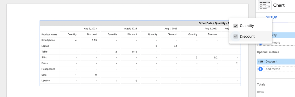 22 select optional metric