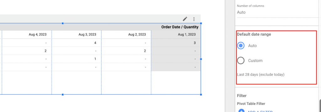 33 default date range