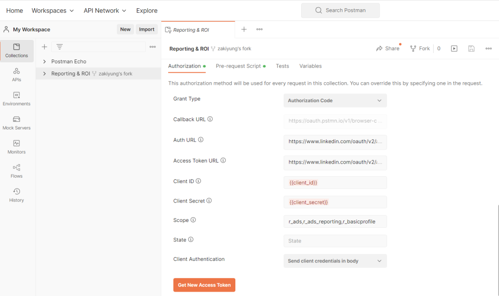 4.3 linkedin public postman workspaces