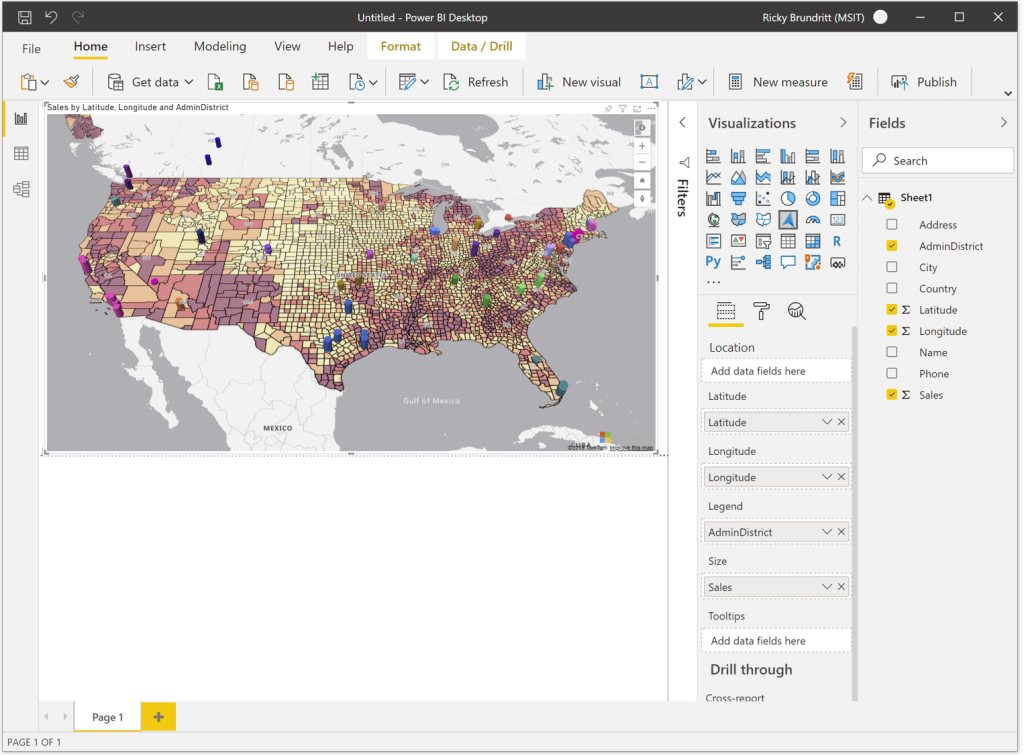 4.azure maps visual hero