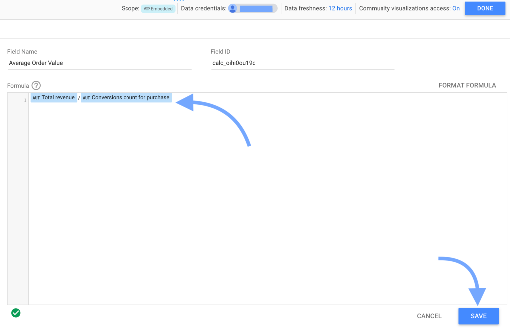 5 create calculated field in looker studio data source