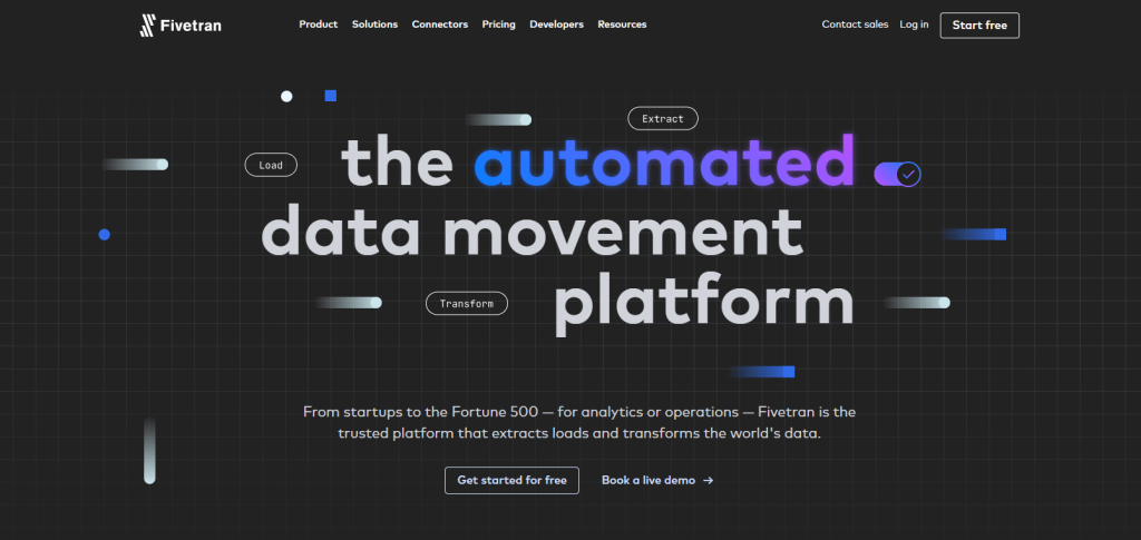 5 fivetran homepage