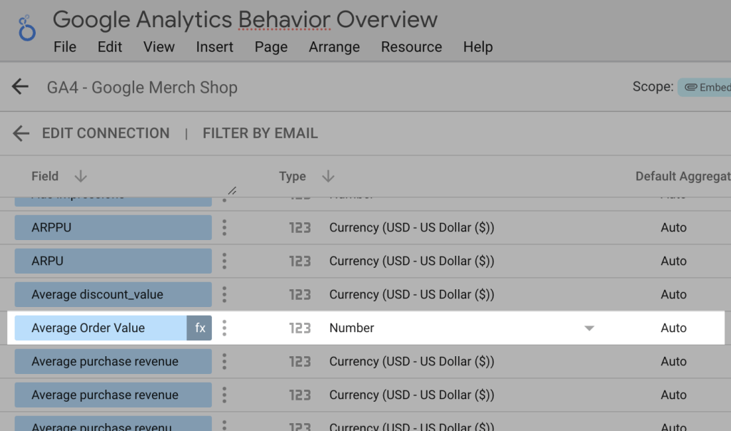 6 calculated field in data source in looker studio
