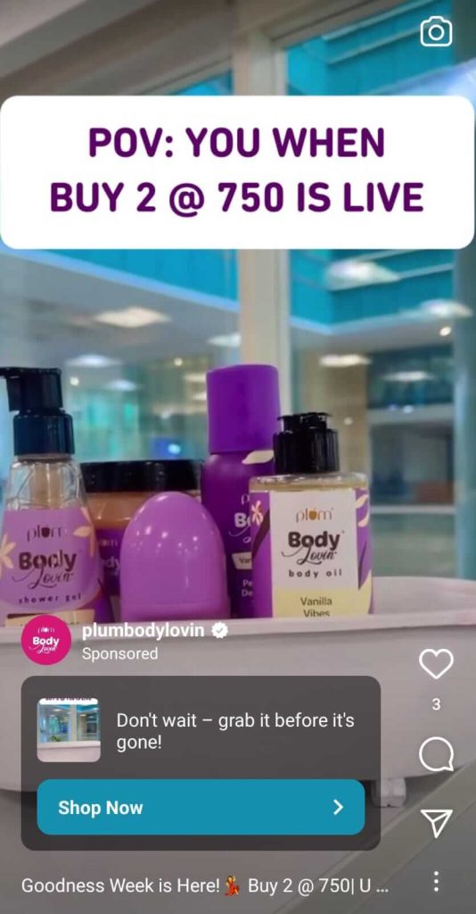 7 plum ad example