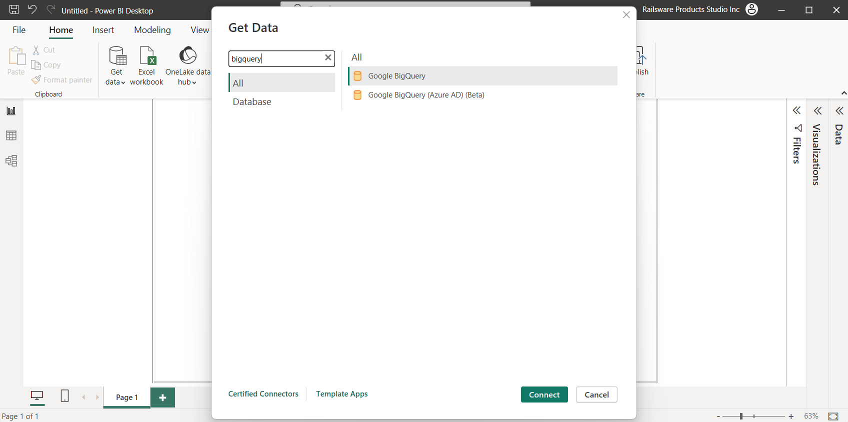 power bi bigquery