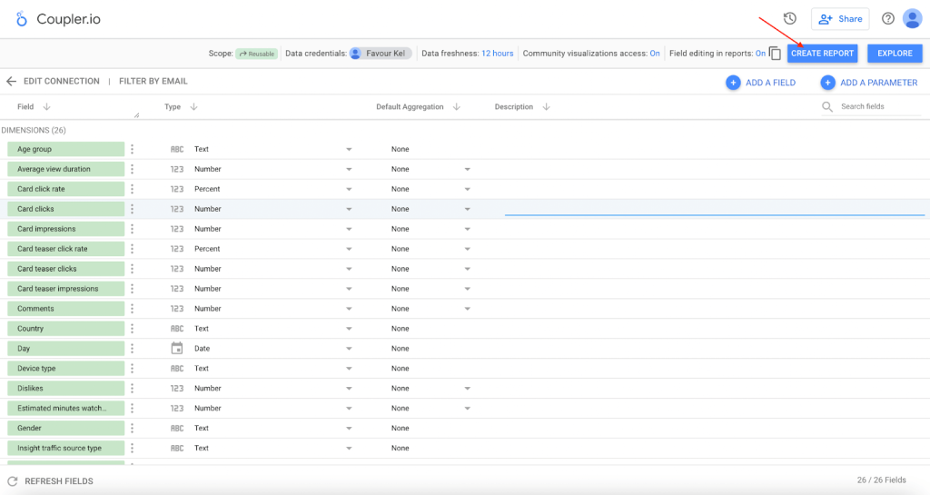 8 create report