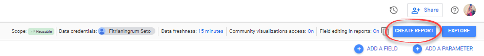 Figure 4.4.1. Creating a report
