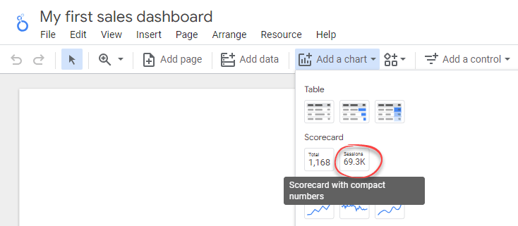 Figure 4.5.2. Adding a scorecard