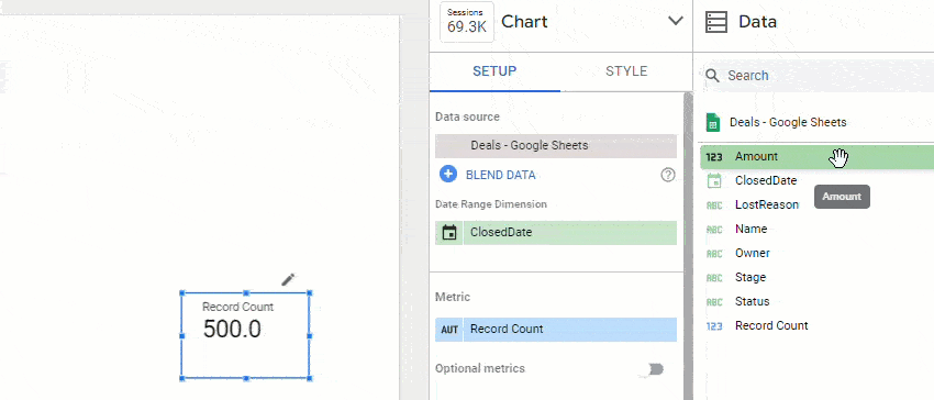 Figure 4.5.3. Changing the scorecard s metric