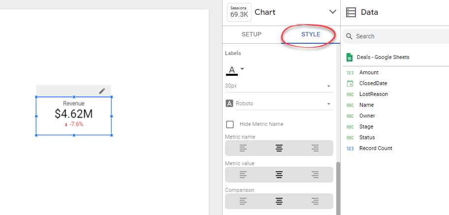 Figure 4.5.9. Styling the scorecard