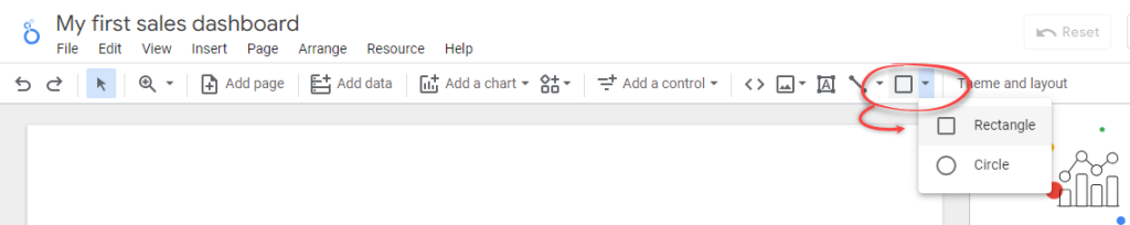 Figure 4.8.1. Adding a rectangle