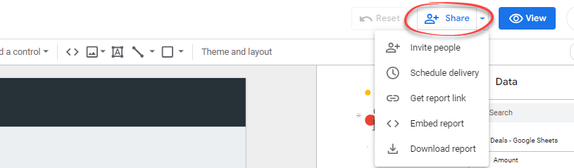 Figure 5.1. Sharing a Looker Studio report or dashboard
