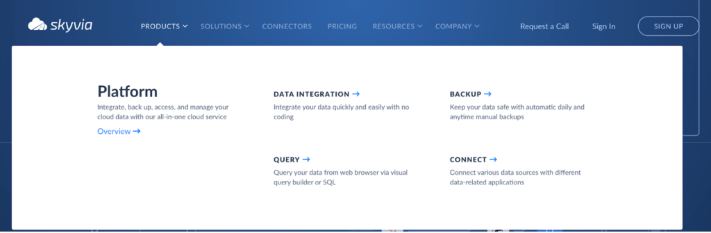 skyvia details tiny