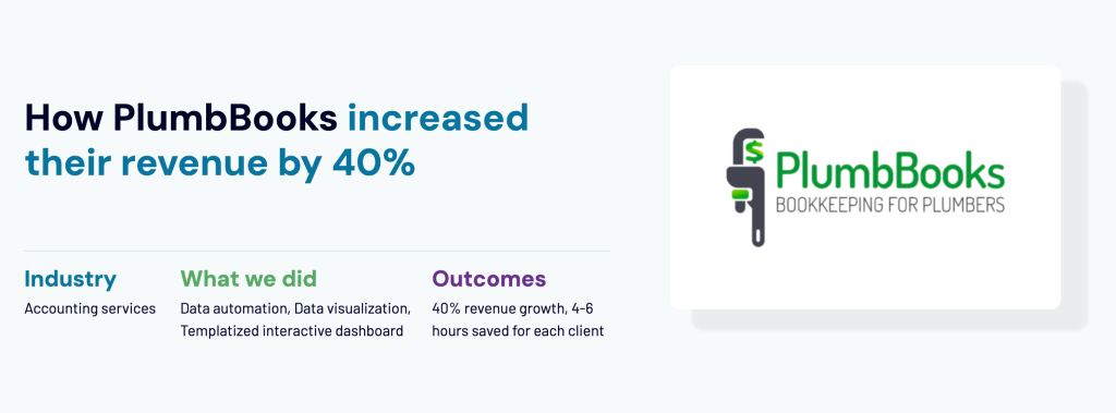1. Revenue dashboard case study 1 PlumbBooks