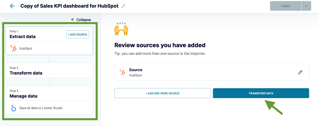 10. Build revenue dashboard with template 2