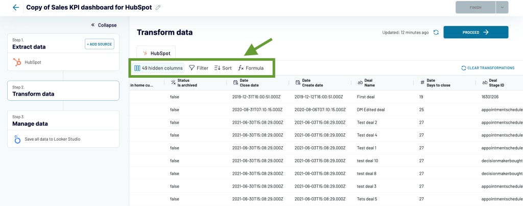 11. Build revenue dashboard with template 3
