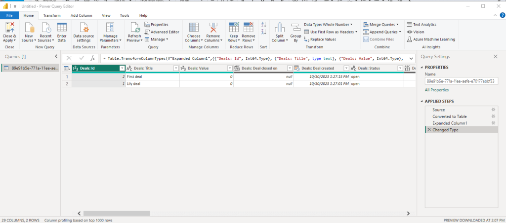 14 Imported data