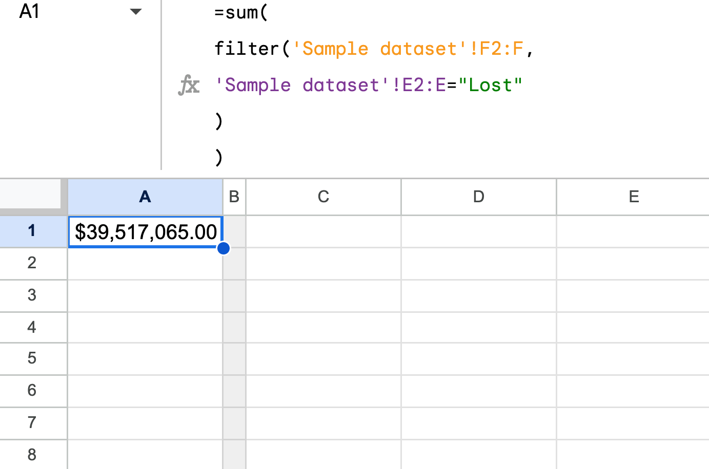 19.1 filter sum advanced
