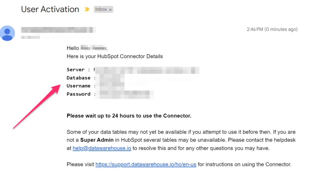 20 datawarehouseio account activation