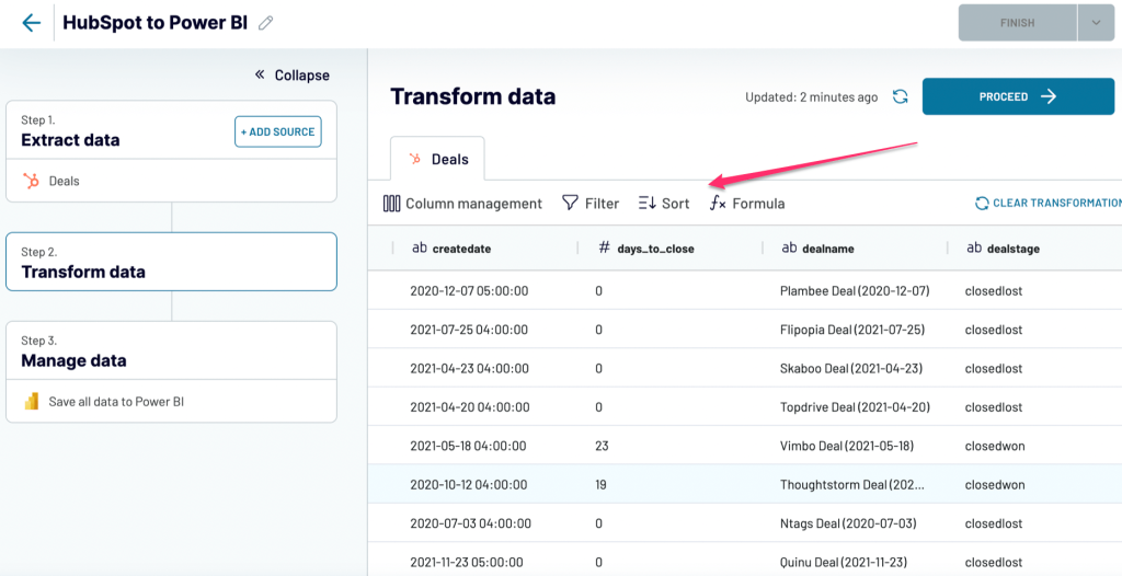 5 transform data