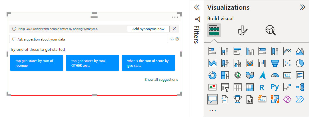 power bi q a